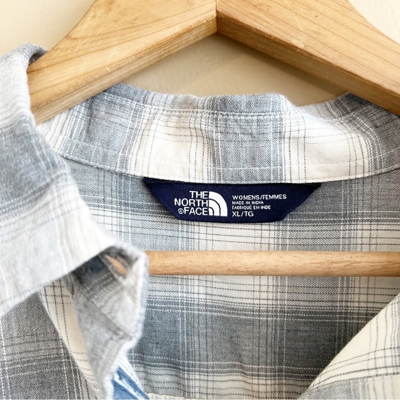 NORTH FACE Plaid Tanami Popover Top Shirt Size XL Short Sleeve - Picture 4 of 10